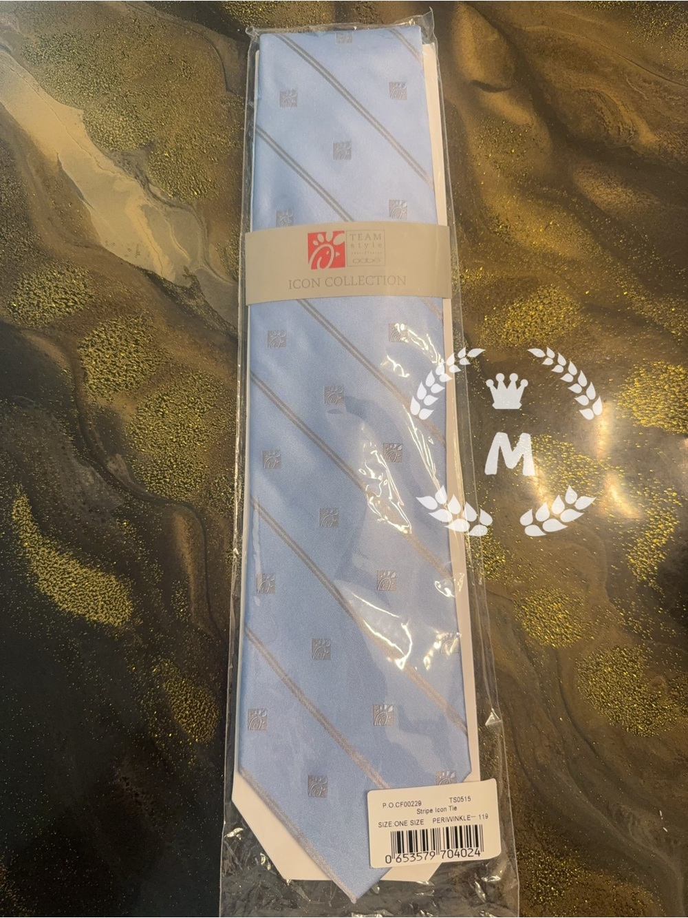 Chick Fil A Icon Collection Stripe Icon Tie Periwinkle